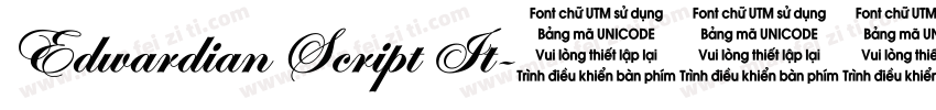 Edwardian Script It字体转换